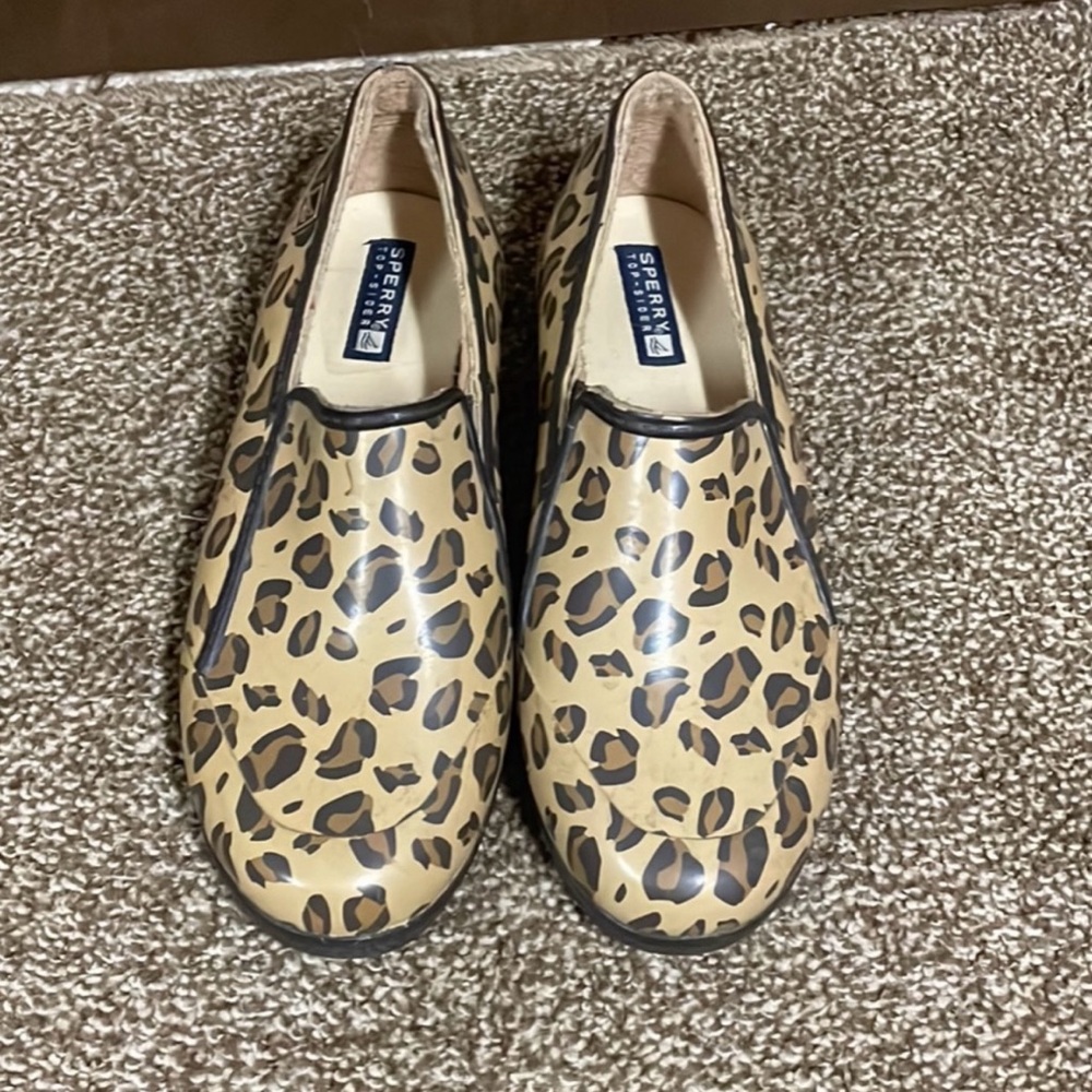 Sperry‎ Top Sider Leopard Shoes 9 Rain Waterproof